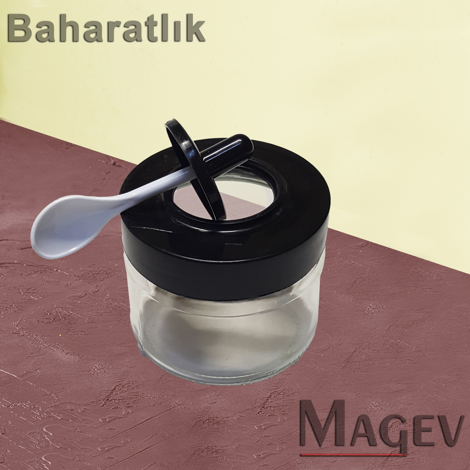 Baharatlık Seti 300 ml. 12'li set (Kaşıklı kapak) - Görsel 2